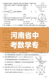 河南省中考数学专题，中考河南数学试卷真题 