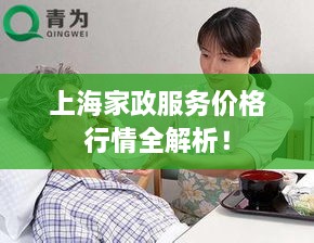 上海家政服务价格行情全解析！