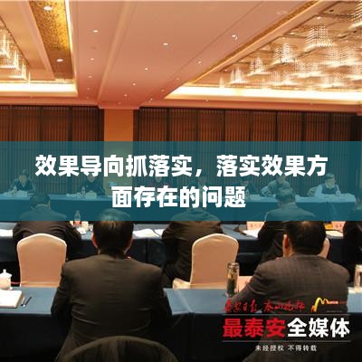 效果导向抓落实，落实效果方面存在的问题 