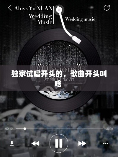 独家试唱开头的，歌曲开头叫啥 