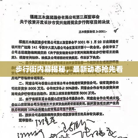 步行街内幕揭秘，最新动态抢先看